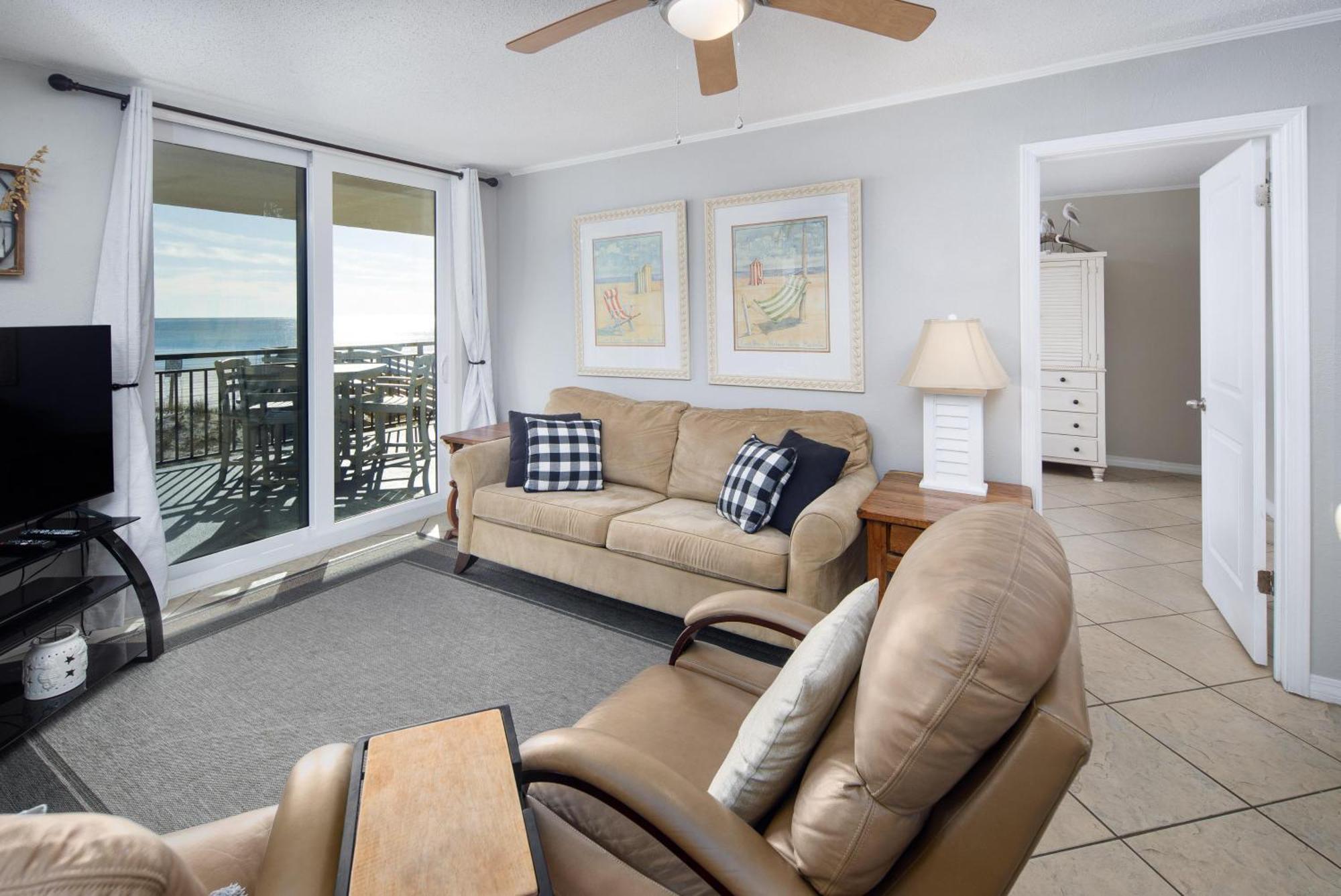 Nautilus 1201 - Gulf Front 2 Bedroom Huge Wrap Around Balcony 2Nd Floor! شاطئ فورت والتون المظهر الخارجي الصورة