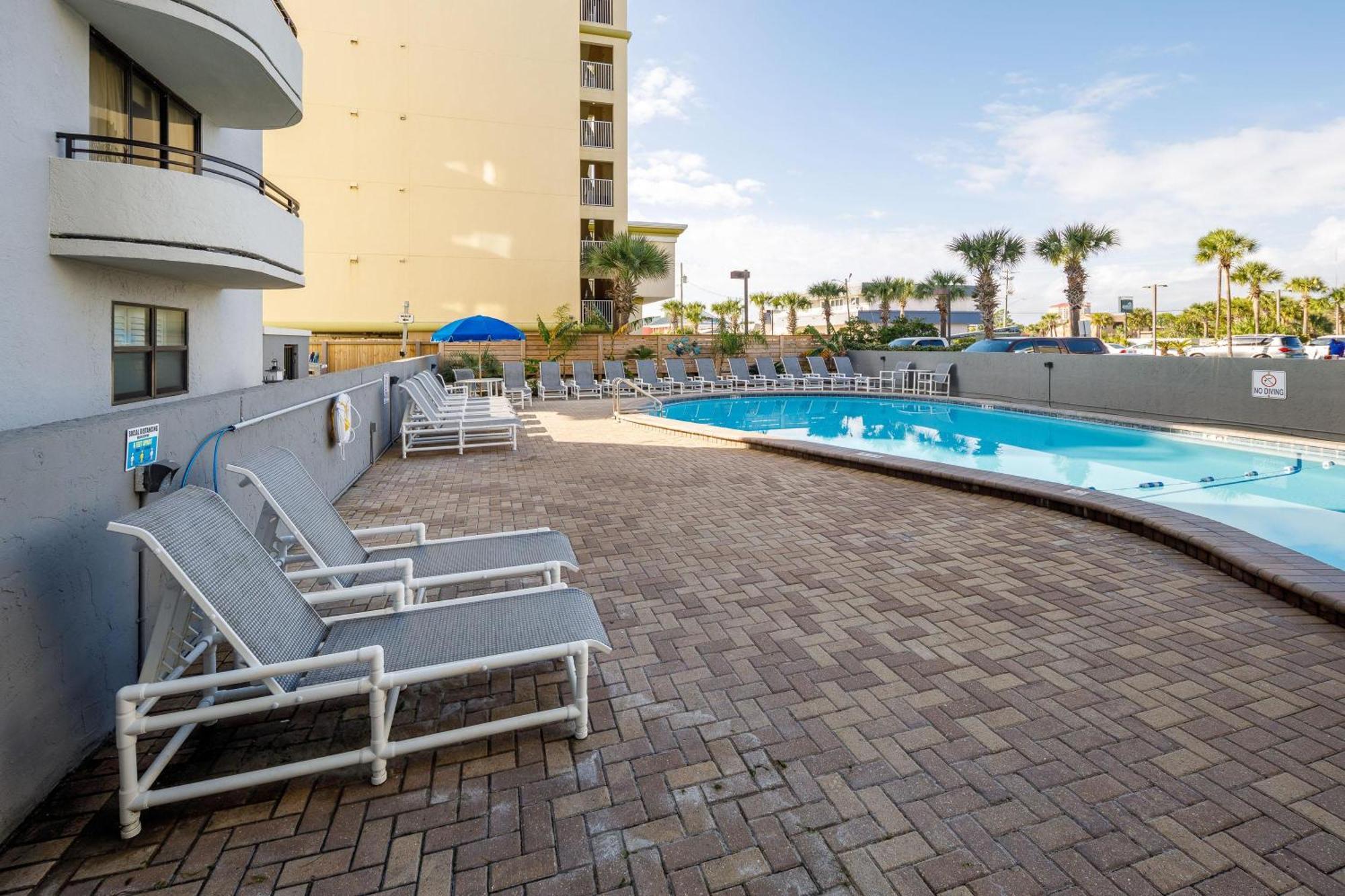 Nautilus 1201 - Gulf Front 2 Bedroom Huge Wrap Around Balcony 2Nd Floor! شاطئ فورت والتون المظهر الخارجي الصورة