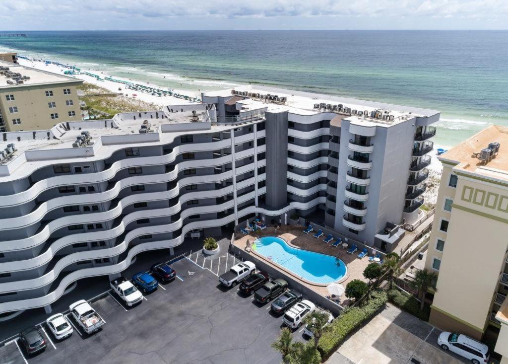 Nautilus 1201 - Gulf Front 2 Bedroom Huge Wrap Around Balcony 2Nd Floor! شاطئ فورت والتون المظهر الخارجي الصورة